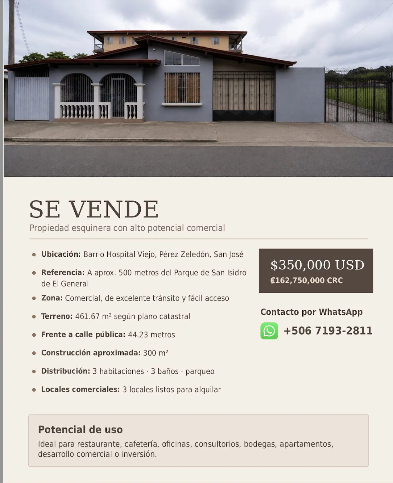 Propiedad esquinera con alto potencial comercial — foto 2